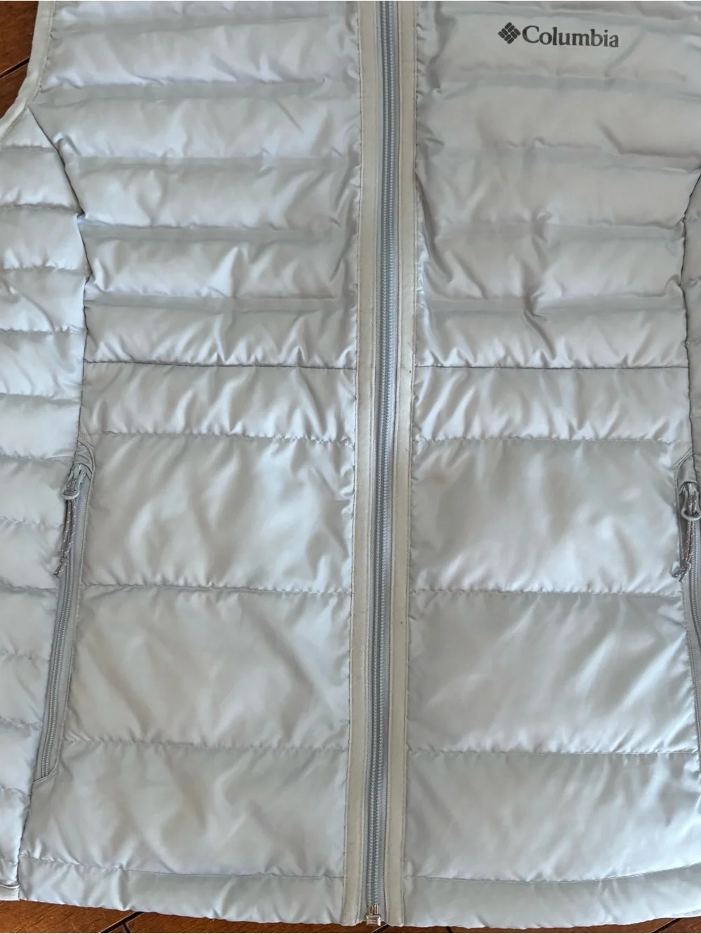 Columbia Light Blue Quilted Puffer Vest